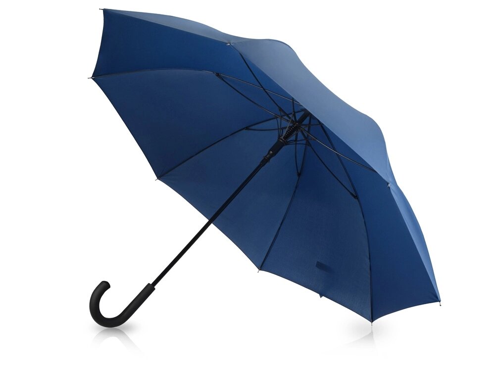 Зонт-трость Lunker с большим куполом (d120 см), синий от компании ТОО VEER Company Group / Одежда и сувениры с логотипом - фото 1