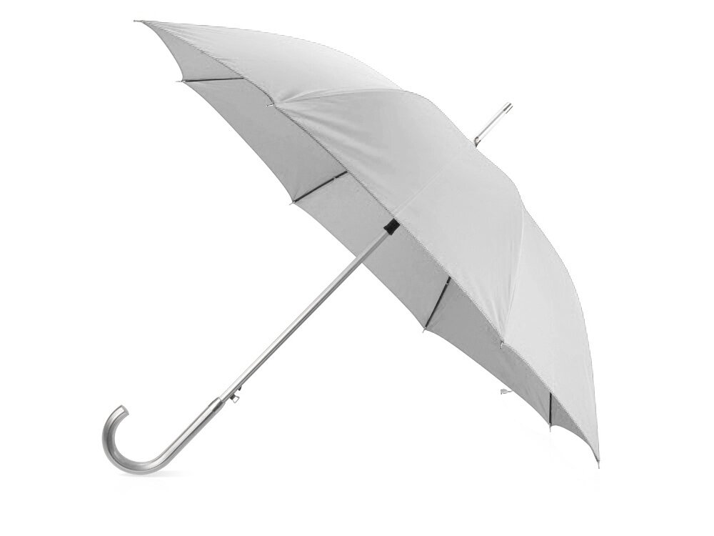 Зонт-трость полуавтомат Майорка, серебристый от компании ТОО VEER Company Group / Одежда и сувениры с логотипом - фото 1
