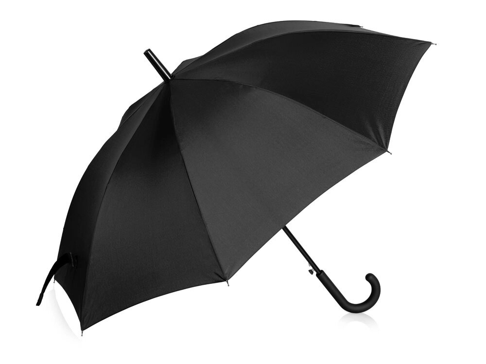 Зонт-трость Reviver, черный от компании ТОО VEER Company Group / Одежда и сувениры с логотипом - фото 1