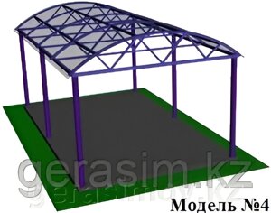 Полукруглый навес из поликарбоната