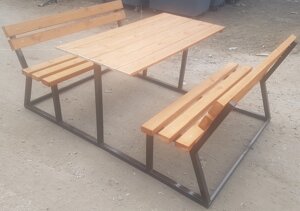 Уличные скамейки в комплекте со столом