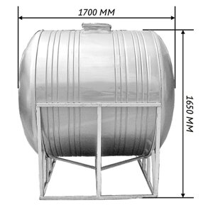 Емкость для воды 2000л из нержавеющей стали
