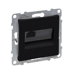 Информационная розетка одинарная Suno RJ45 Кат. 5e UTP Антрацит