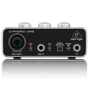Внешняя студийная звуковая карта Behringer UM2