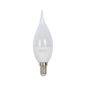 Лампа светодиодная SVC LED CB35-9W-E14-6500K Свеча на ветру Холодный