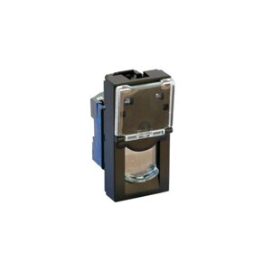 Розетка 1xRJ45 Cat. 6 Legrand Mosaic Чёрный