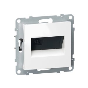 Информационная розетка одинарная Suno RJ45 Кат. 6e UTP Белый