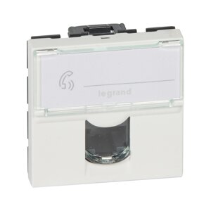 Розетка 1xRJ45 Cat. 5 Legrand Mosaic 2 поста