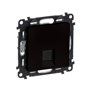 Информационная розетка одиночная Legrand Valena Life RJ45 Кат. 5е UTP с лиц. пан. антрацит