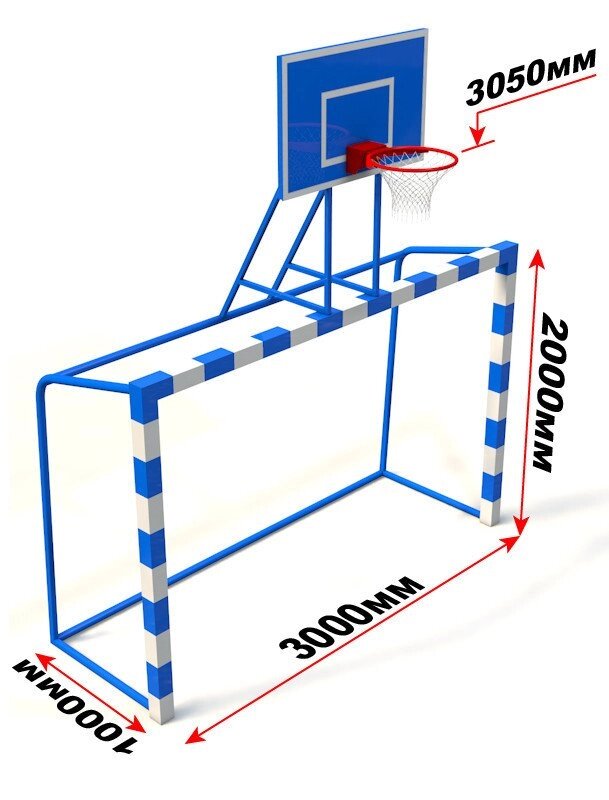 Баскетбольный щит с воротами от компании STAR SPORTS - Магазин спортивных товаров - фото 1