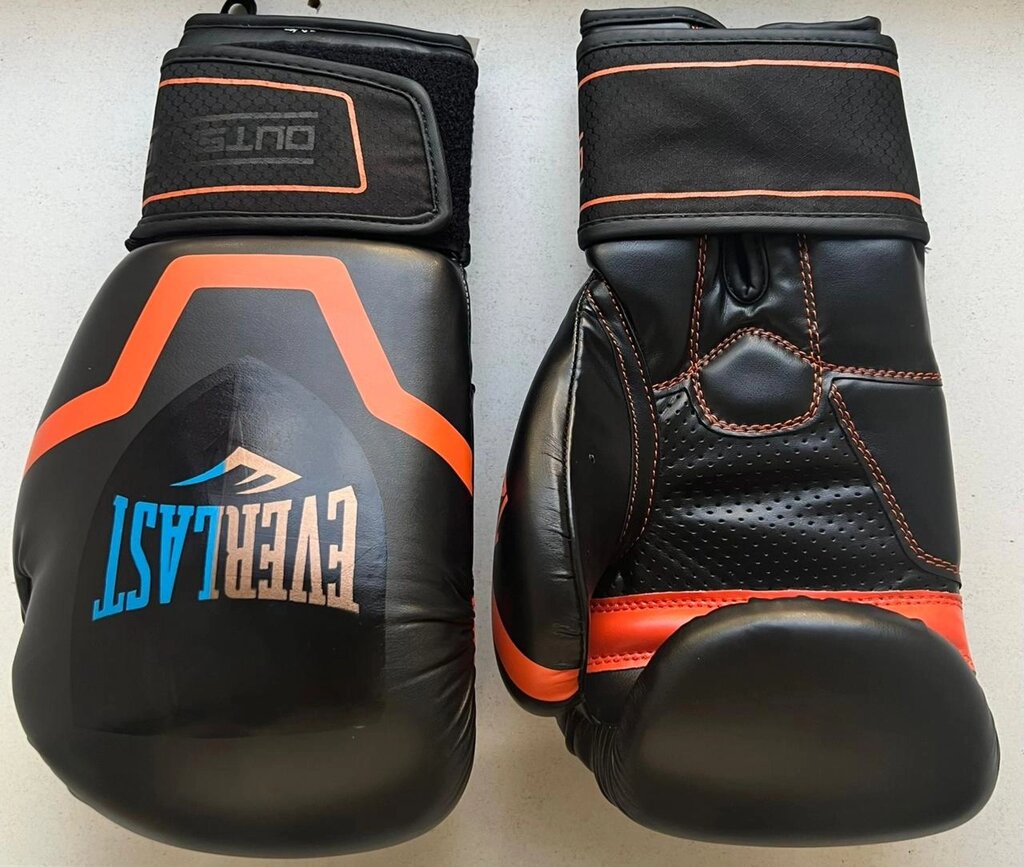 Боксерские перчатки кожа зам Everlast от компании STAR SPORTS - Магазин спортивных товаров - фото 1