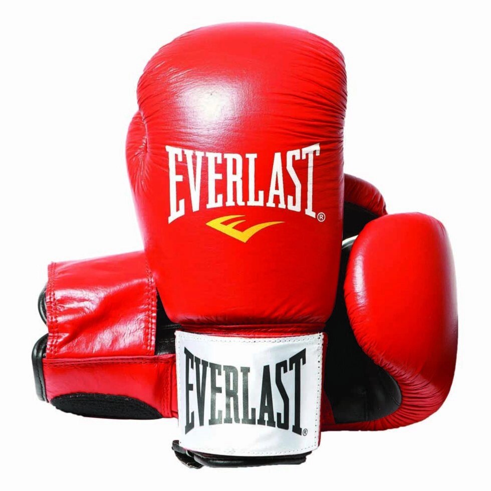 Боксерские перчатки кожа заменитель EVERLAST от компании STAR SPORTS - Магазин спортивных товаров - фото 1