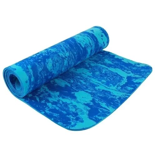 Коврик для йоги ТРЕ Yoga Mat камуфляжный Синий от компании STAR SPORTS - Магазин спортивных товаров - фото 1
