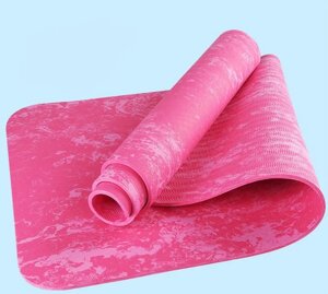 Коврик для йоги ТРЕ Yoga Mat камуфляжный Розовый