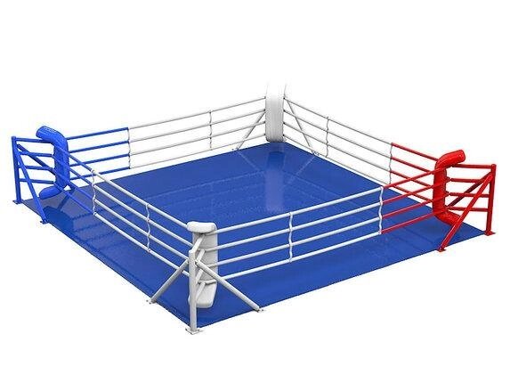 Ринг боксерский 4 х 4 м (боевая зона) на упорах от компании STAR SPORTS - Магазин спортивных товаров - фото 1