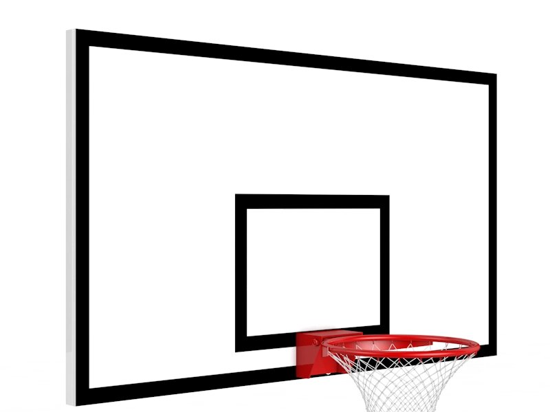 Щит баскетбольный антивандальный игровой из металлического листа 1800мм*1050мм от компании STAR SPORTS - Магазин спортивных товаров - фото 1