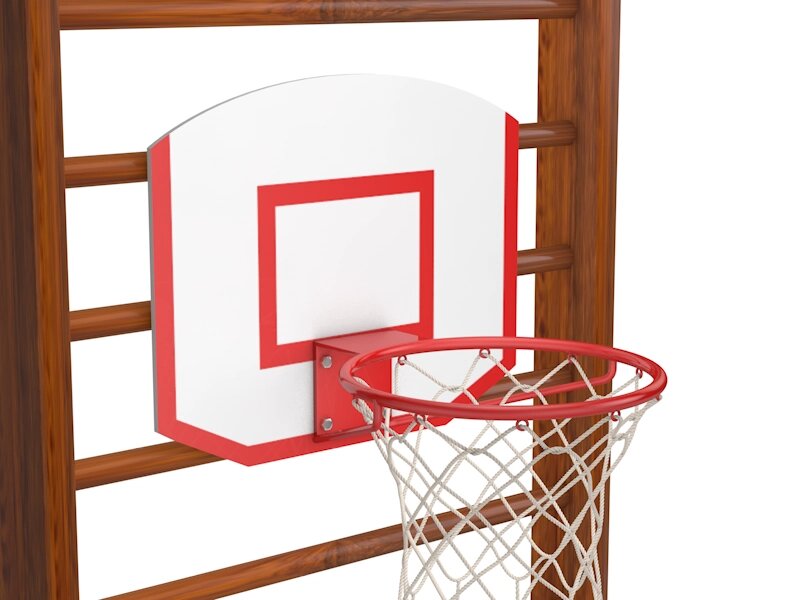 Щит и кольцо баскетбольное на шведскую стенку от компании STAR SPORTS - Магазин спортивных товаров - фото 1