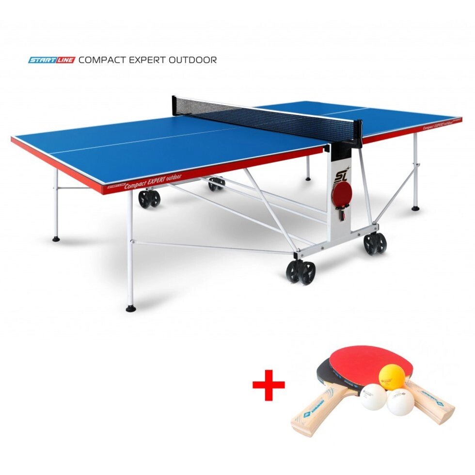 Теннисный стол Compact Expert Outdoor от компании STAR SPORTS - Магазин спортивных товаров - фото 1