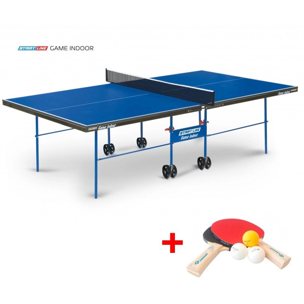 Теннисный стол Game Indoor - любительский стол для использования в помещениях с сеткой от компании STAR SPORTS - Магазин спортивных товаров - фото 1