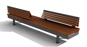 Дизайнерская скамейка тип - 1