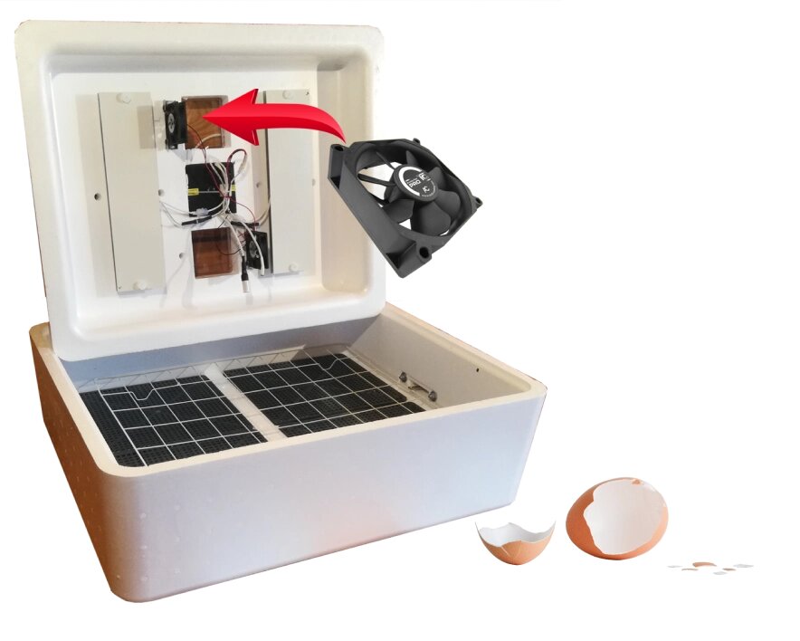 Инкубатор автоматический Несушка на 104 яйца (с измерителем влажности) с вентилятором от компании Группа Интернет-Магазинов GiX - фото 1