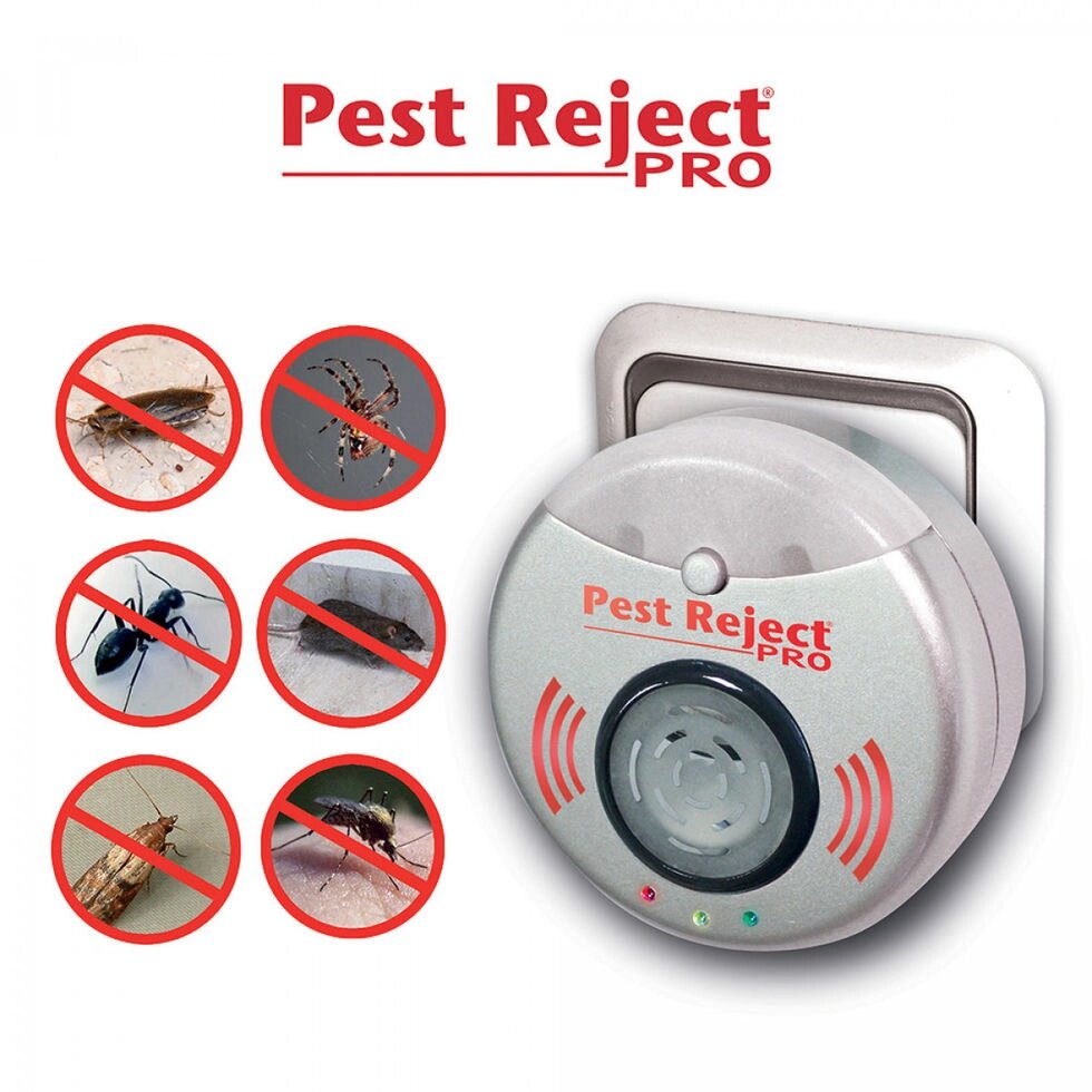 Отпугиватель грызунов и насекомых Pest Reject Pro ОРИГИНАЛ (ультразвуковой + электромагнитный) от компании Группа Интернет-Магазинов GiX - фото 1