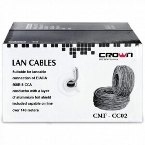 Сетевой кабель CROWN FTP CMF-CC02 black (cat. 5e)