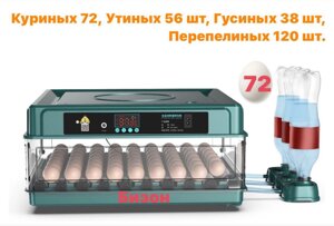 Инкубатор зеленый на 72 яиц