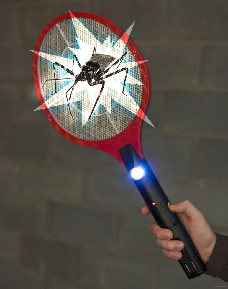 Электрическая мухобойка с фонарем (уничтожитель комаров) - сравнение