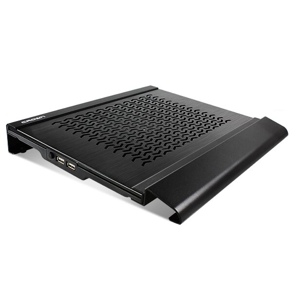 Подставка для ноутбука CROWN CMLC-1000 (Black) диагональ до 12-15.6. Один мощный вентилятор 16 см. от компании Группа Интернет-Магазинов GiX - фото 1