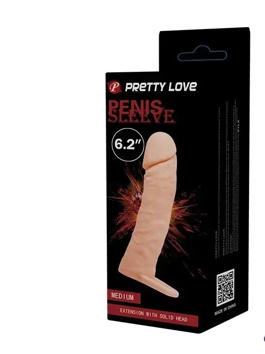 Насадка на член Pretty Love Penis sleeve 6" от компании Точка G оптом - фото 1