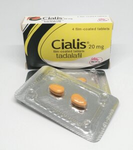 CIALIS 20mg пачка 4 таблетки, для потенции