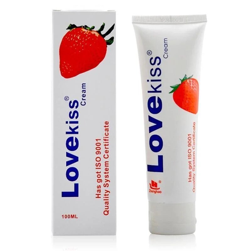 Смазка на водной основе Love Kiss сладкая клубничка 100-ml от компании Точка G оптом - фото 1