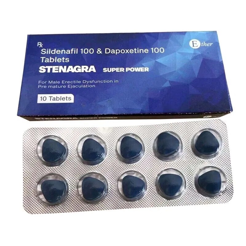 Stenagra super power средство для повышения потенции блистер 10 таблеток ##от компании## Точка G оптом - ##фото## 1
