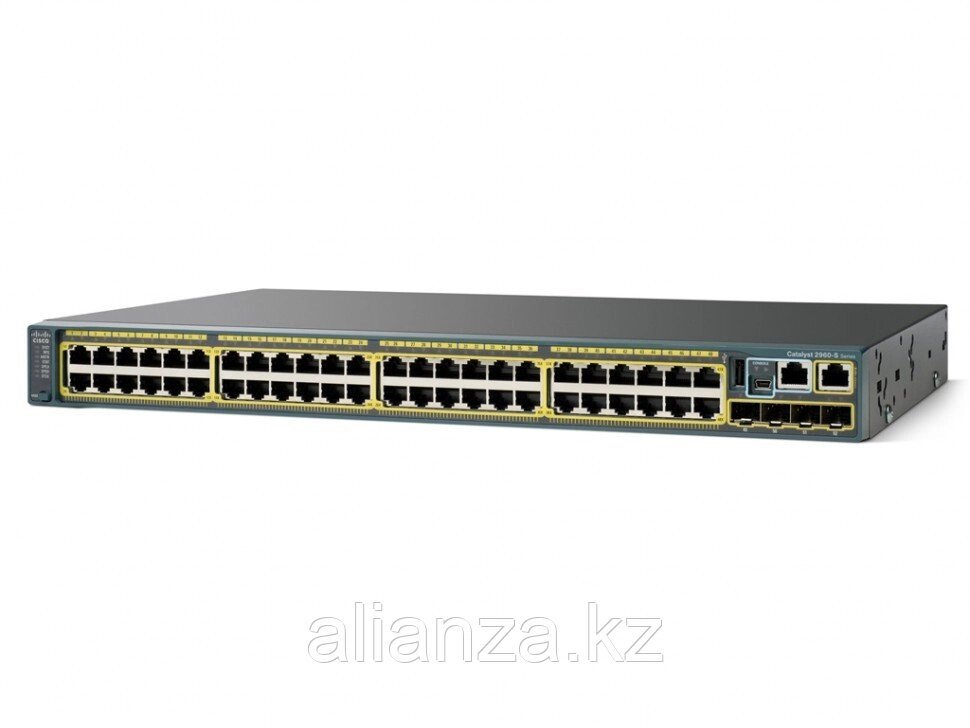 Коммутатор Cisco WS-C2960S-48TS-L от компании Alianza - фото 1