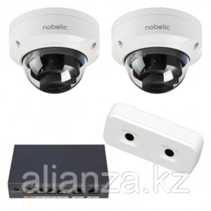 Комплект видеонаблюдения Умный магазин с IP-камерами Nobelic NBLC-2230V-SD
