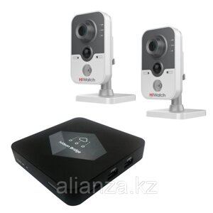 Комплект Ivideon Bridge + 2 IP-камеры Hiwatch DS-I114W