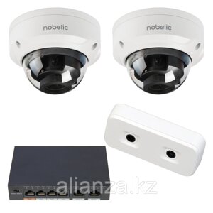 Комплект видеонаблюдения Умный офис с IP-камерами Nobelic NBLC-2230V-SD