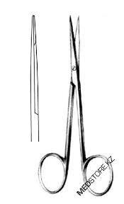 Ножницы остроконечные прямые глазные для снятия швов 110 мм