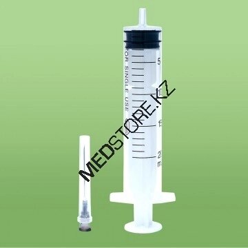 Шприцы инъекционные, трехкомпонентные, стерильные, однократного применения " Turan" 20 мл, 22G. от компании Medical Store - фото 1