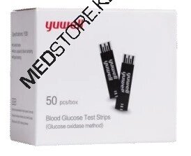 Тест-полоски Y330 №50 для глюкометра (для моделей 710, 582) (Yuwell) от компании Medical Store - фото 1