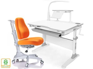 Комплект парта и кресло Mealux EVO-30 серый оранжевый