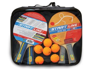 Набор START LINE 4 Ракетки Level 200, 6 Мячей Club Select