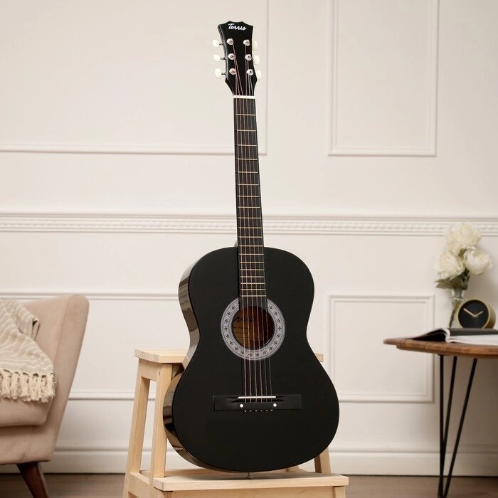 Акустическая гитара TERRIS TF-3802A BK от компании Интернет-магазин "Flap" - фото 1