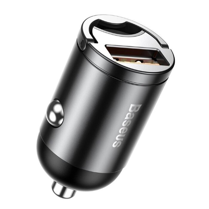 Автомобильное зарядное устройство Baseus Tiny Star, USB, 5 A, 30 Вт, черный от компании Интернет-магазин "Flap" - фото 1