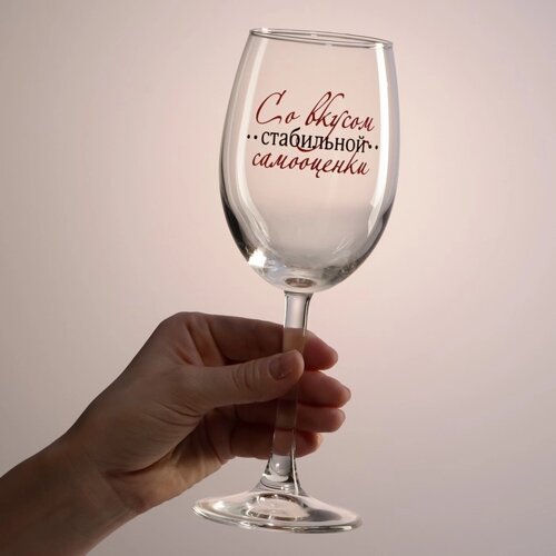 Бокал для вина 'Со вкусом самооценки'360 мл