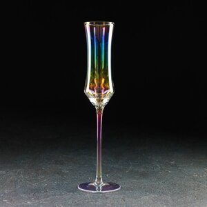 Бокал стеклянный для шампанского 'Кира'180 мл, 7x25,5 см, цвет перламутровый