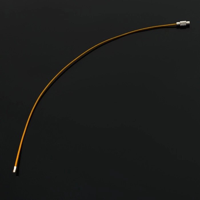 Брелок для ключей TORSO, стальной трос, 25 см, желтый от компании Интернет-магазин "Flap" - фото 1