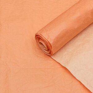 Бумага упаковочная 'Эколюкс двухцветная'МИКС оранжевый-желтая пастель, 0,67 x 5 м