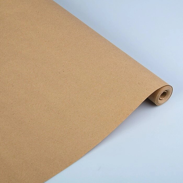 Бумага упаковочная крафт без печати, 75 г/м , 0,70 х 50 м от компании Интернет-магазин "Flap" - фото 1